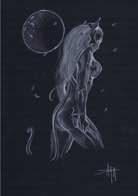 Catwoman par Anthony Darr - Illustration originale
