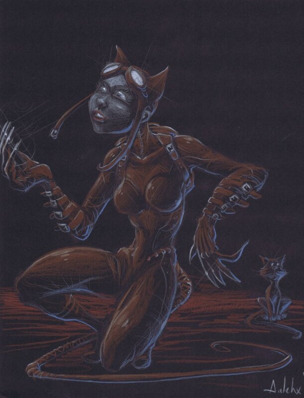Catwoman by Aalehx - Original Illustration