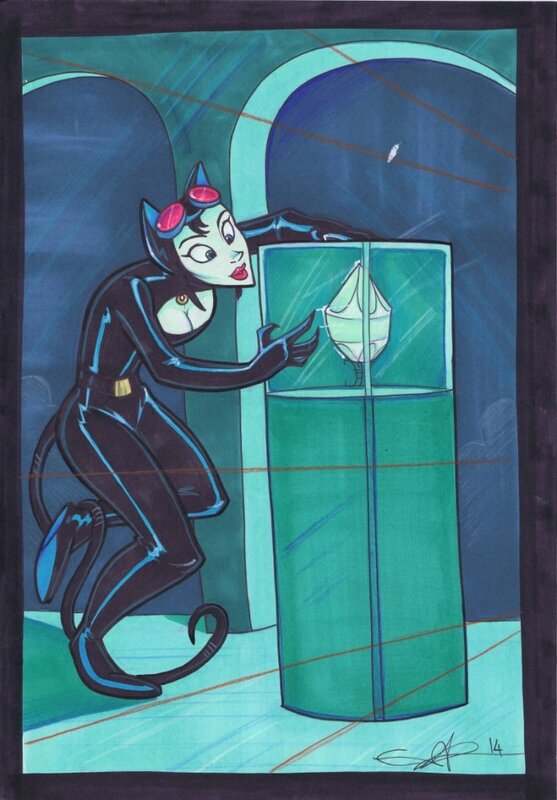 Catwoman par Tanya Roberts - Illustration originale