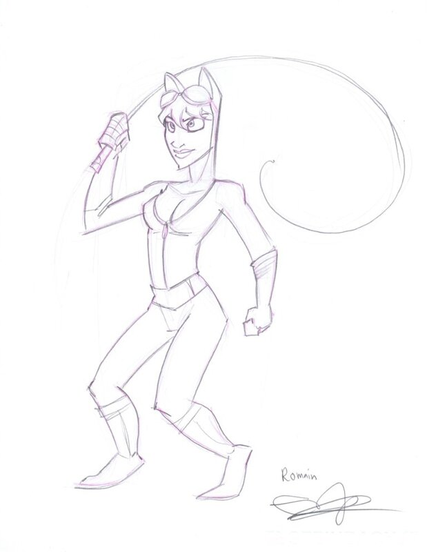 Catwoman par Roberts - Sketch