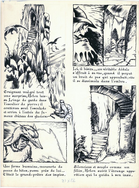 Maître des eaux par Dut - Planche originale