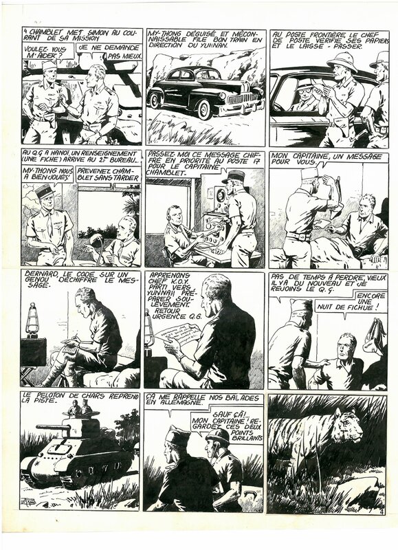 Bernard Chamblet par Étienne Le Rallic - Planche originale