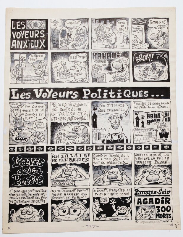 Nikita Mandryka, Les voyeurs politiques - Pilote - Comic Strip