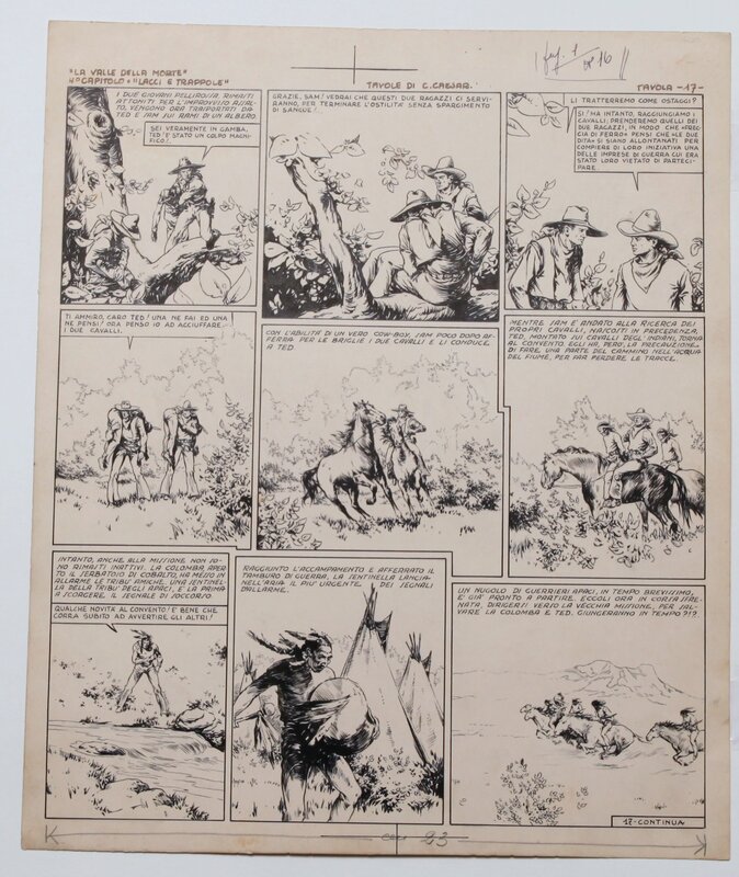 Kurt Caesar, 1948 - La vallée de la mort !! - Comic Strip