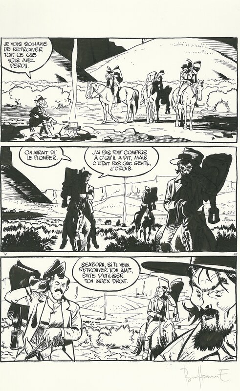 Matthieu Bonhomme, Texas Cowboy - Tome 1 - Planche originale