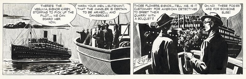 Rip Kirby par Alex Raymond - Planche originale