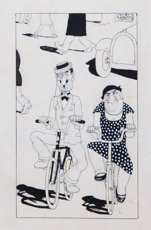 Albert Dubout, Journées printanières - dessin paru en 1930 dans 