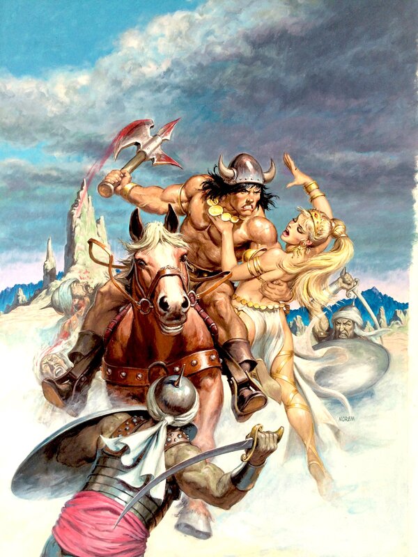 Earl Norem, The Savage Sword of Conan #194 - Couverture originale