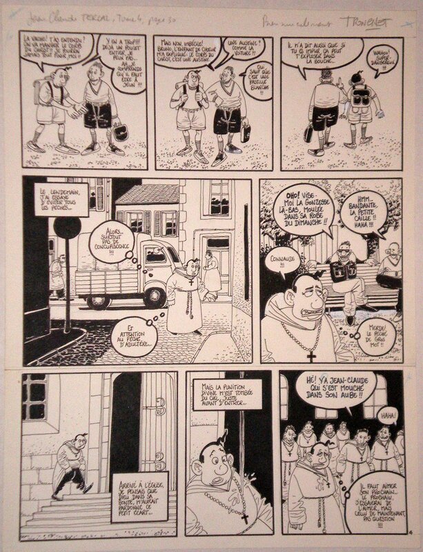 Tronchet, Jean claude Tergal communiant. - Comic Strip