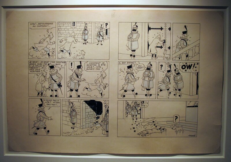 Hergé, Tintin: le sceptre d'Ottokar (1938) - Planche originale