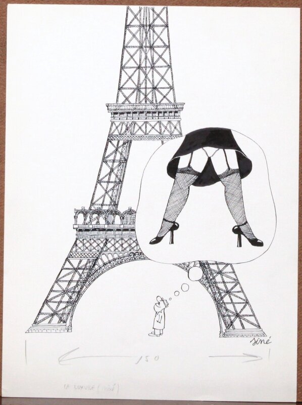 Hommage à la grande Dame de Paris par Siné !! - Comic Strip