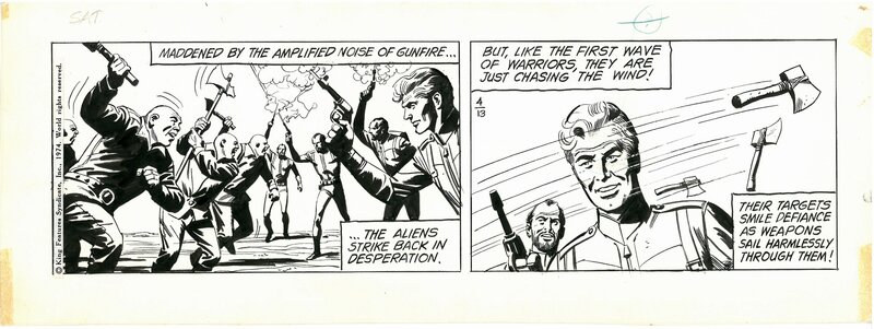 Flash Gordon par Dan Barry, Bob Fujitani - Planche originale