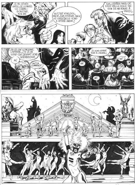 Alain Dodier, Planche du tome1 de JKJ Bloche - Planche originale