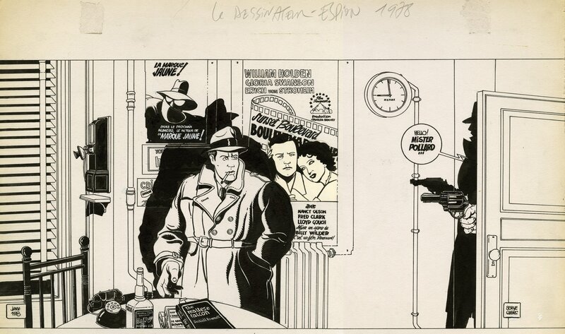 Serge Clerc, Le Dessinateur Espion - page de garde. - Comic Strip