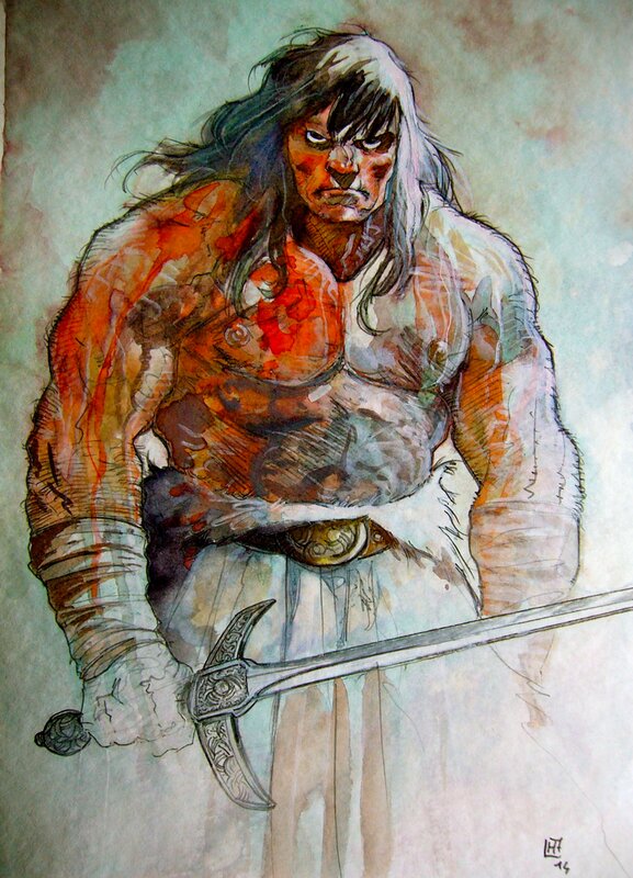 Conan by Fabrice Le Hénanff - Original Illustration