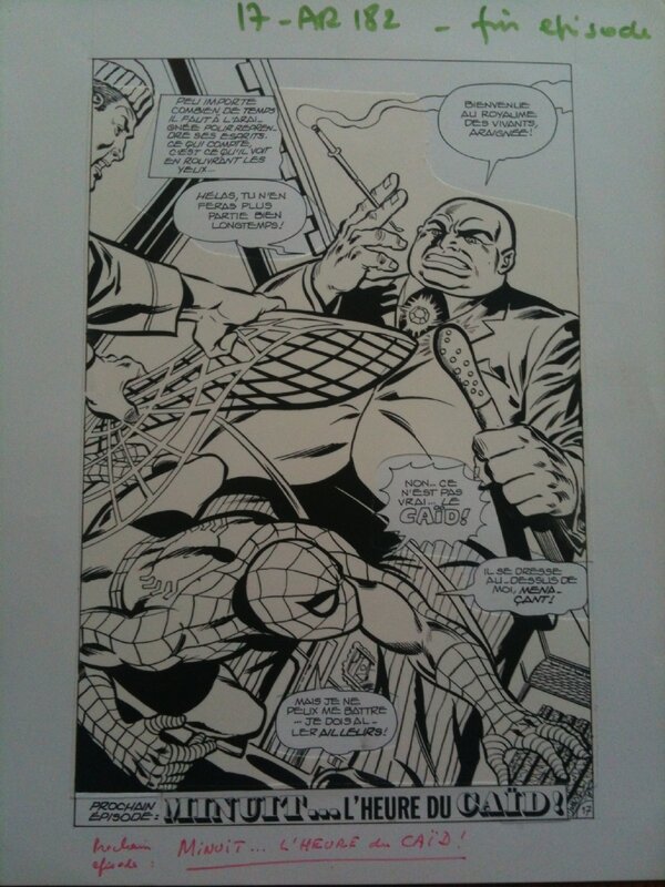 John Romita, Planche de montage Spiderman - Comic Strip