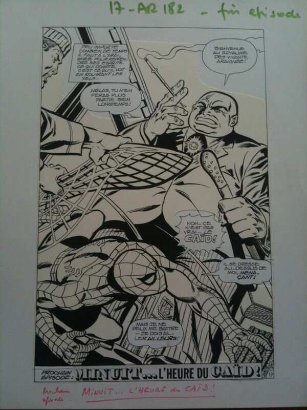 John Romita, Planche de montage Spiderman - Planche originale