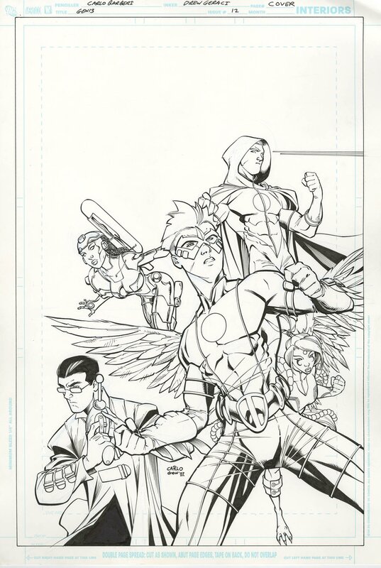 Gen 13 V4 #12 Cover par Carlo Barberi, Drew Geraci - Couverture originale