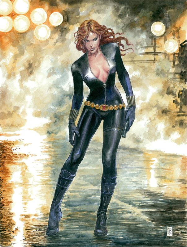 Manara Milo - Black Widow - Original Art - Original Cover