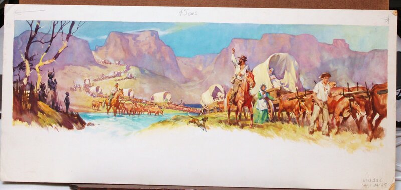 James McConnell, Les Boers en Afrique du sud - Original Illustration