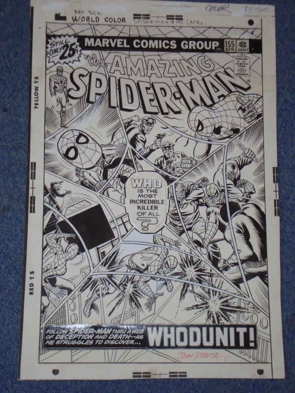 Amazing SPIDERMAN par John Romita - Couverture originale