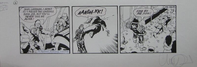 Charlie Adlard, Judge Dredd Strip #3613 - Planche originale