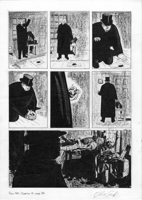 Eddie Campbell, Alan Moore, From Hell Ch 10, page 30 - Planche originale