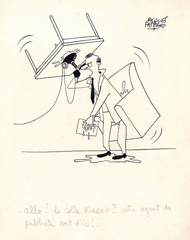 Jacques Faisant by Jacques Faizant - Original Illustration