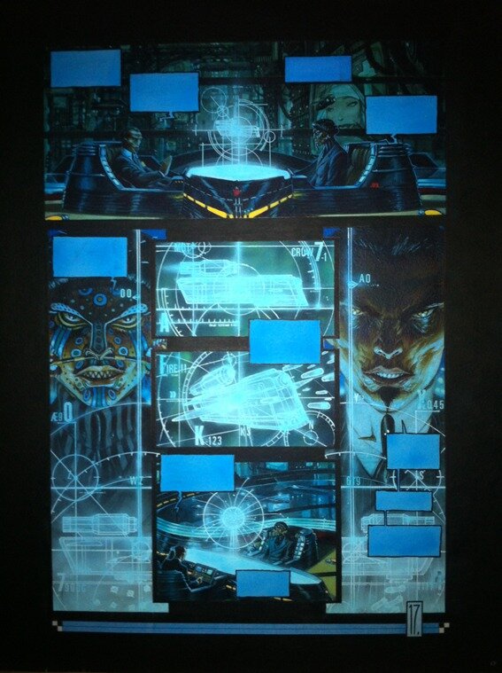 Olivier Ledroit, SHA - the shadow one - p17 - Planche originale