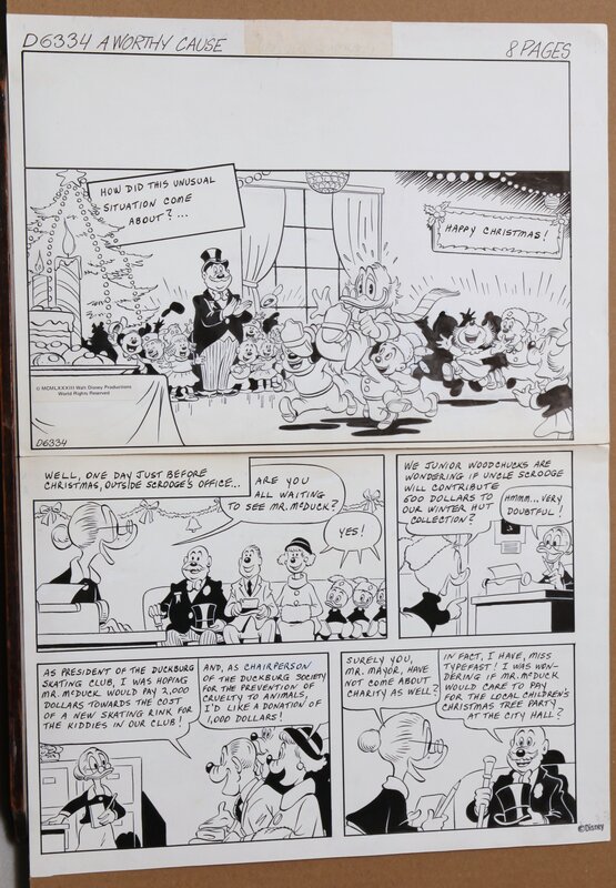 Vicar, Une Bonne cause   !! 15 Décembre 1982 - Planche originale