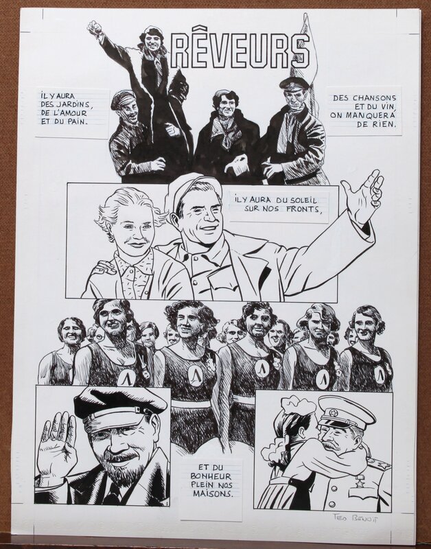 Rêveurs - planche 1 par Ted Benoit - Illustration originale