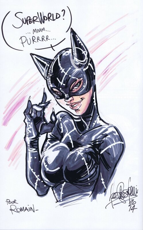 Catwoman par Francesca Follini - Dédicace