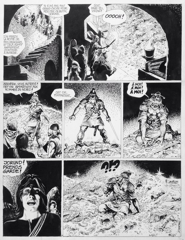 Grzegorz Rosinski, Jean Van Hamme, Thorgal - La chute de Brek Zarith pl29 - Planche originale