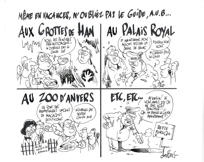 Jean-Luc Dehaene by Frédéric du Bus - Comic Strip
