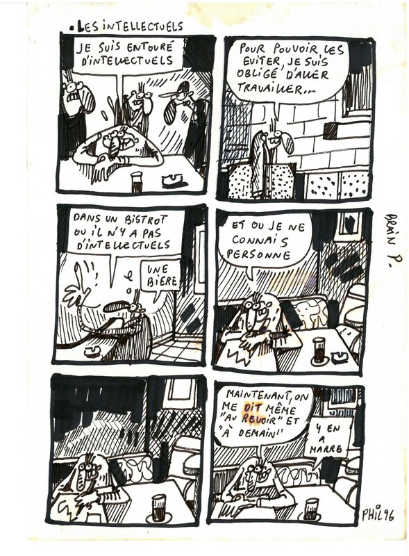 Les intellectuels by Phil - Comic Strip