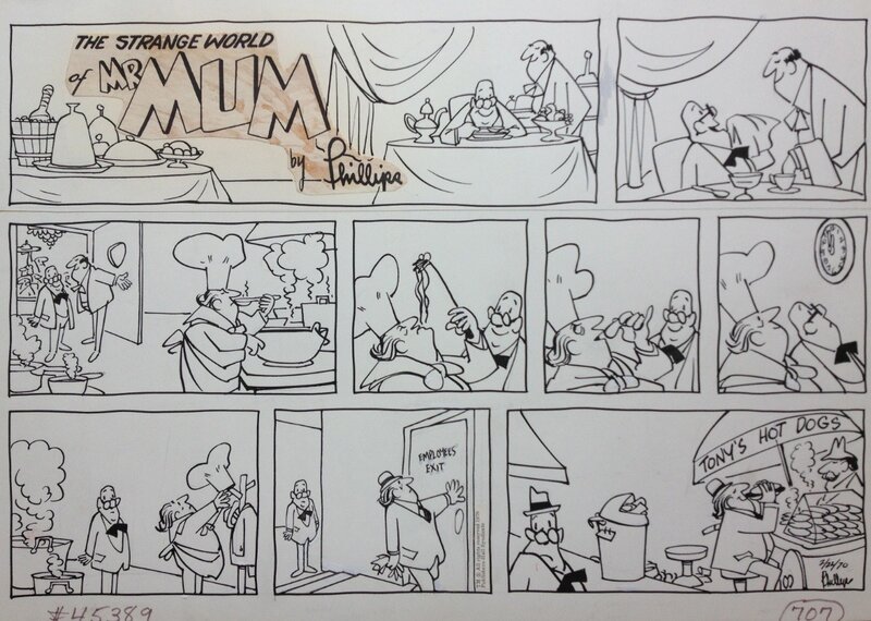 Irving Phillips, Mr. MUM SUNDAY PAGE, N°1 - Planche originale