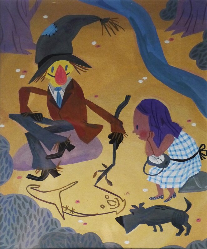Israel Sanchez, Dorothy and the Scarecrow - Planche originale