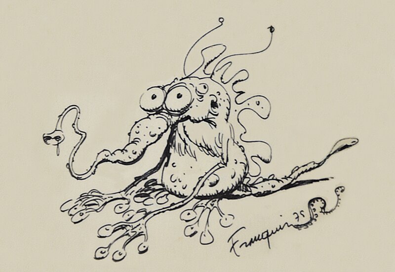 André Franquin, Survivant de l'époque des p'tits monstres 1 - Original Illustration
