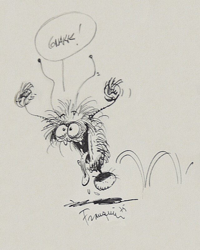 André Franquin, Survivant de l'époque des p'tits monstres 2 - Original Illustration