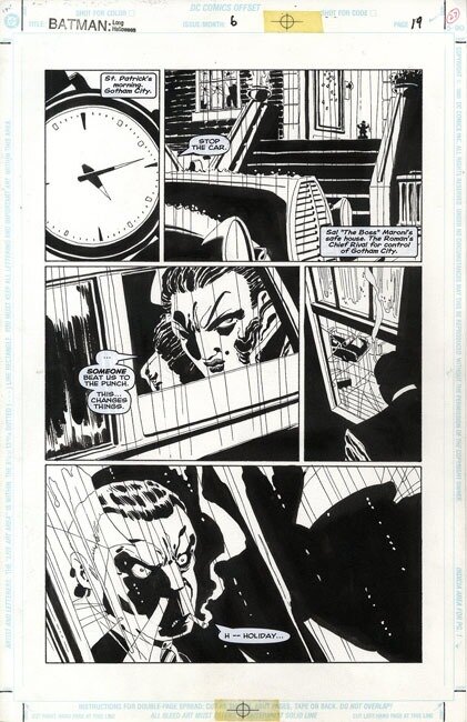 Tim Sale, Batman Long Halloween - Planche originale