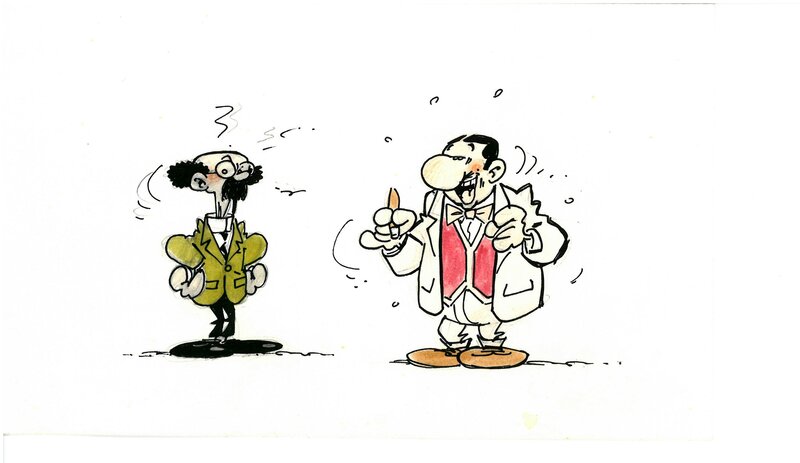Hommage à Hergé par Louis-Michel Carpentier - Illustration originale