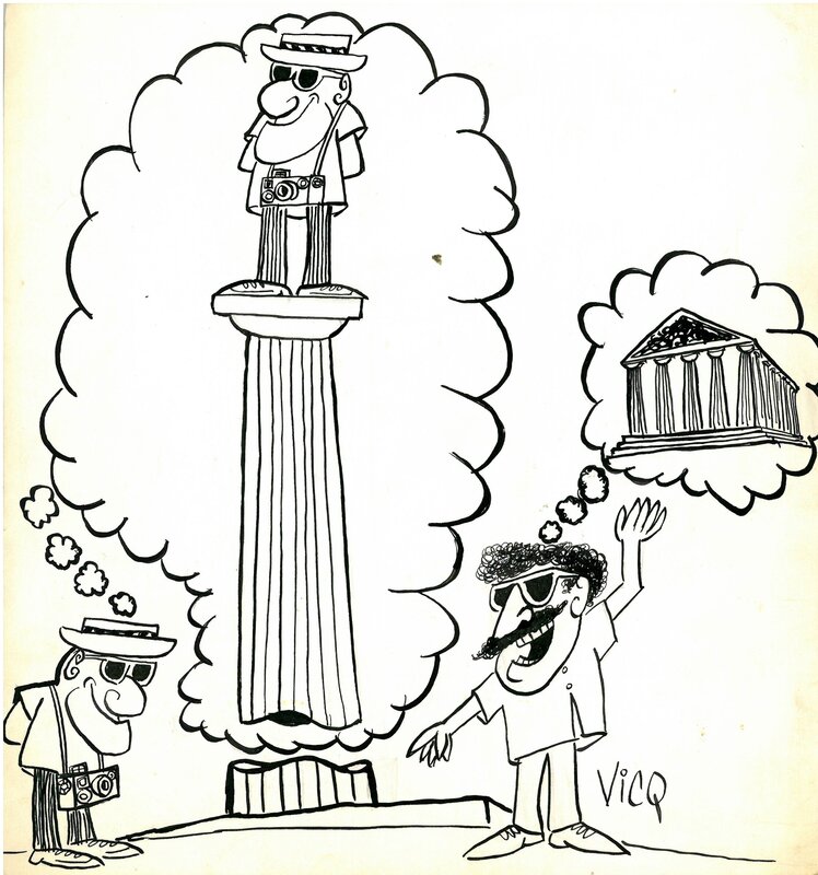 Panthéon by Vicq - Original Illustration