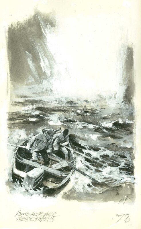 Bob Morane by René Follet - Original Illustration