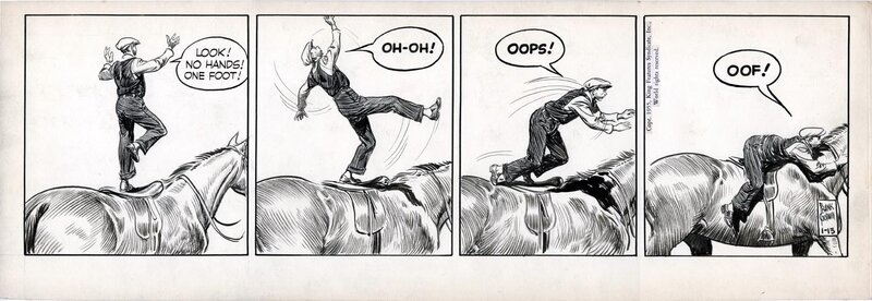 Frank Godwin, Rusty Riley - Daily strip (13 Janvier 1955) - Comic Strip