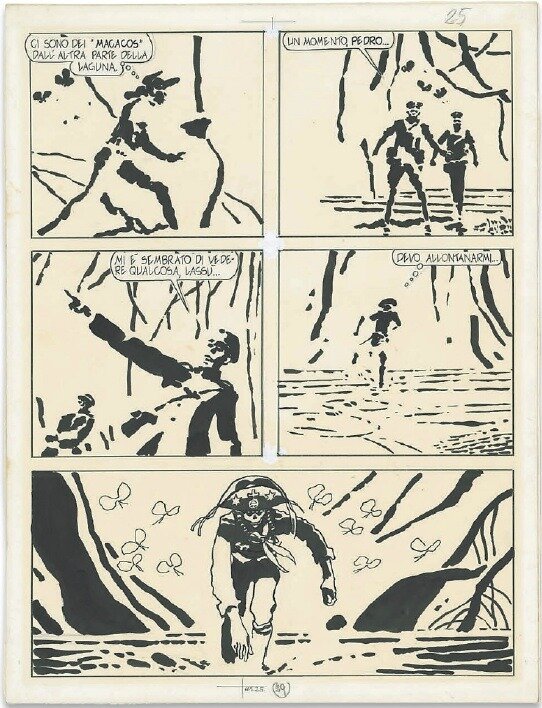 Hugo Pratt, La Macumba du Gringo - Planche 25 - Planche originale