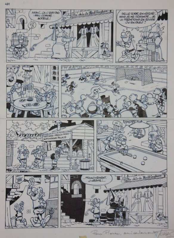 Turk, Robin Dubois Gag 481 - Planche originale