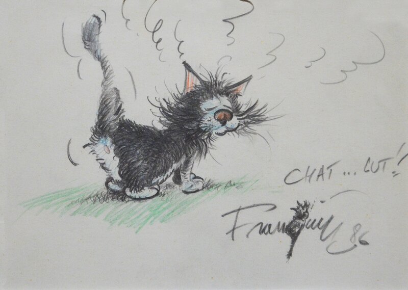 Chat.....lut !!! by André Franquin - Sketch