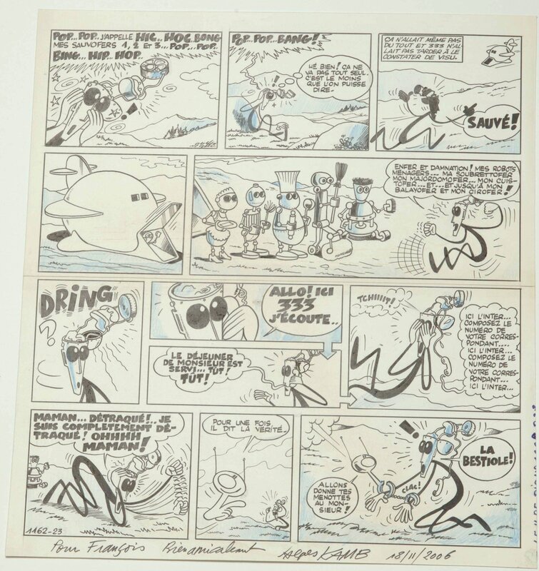 Jacques Kamb, Jean Sanitas, Le Xumucle - Vaillant 1162 - 1967 - Comic Strip