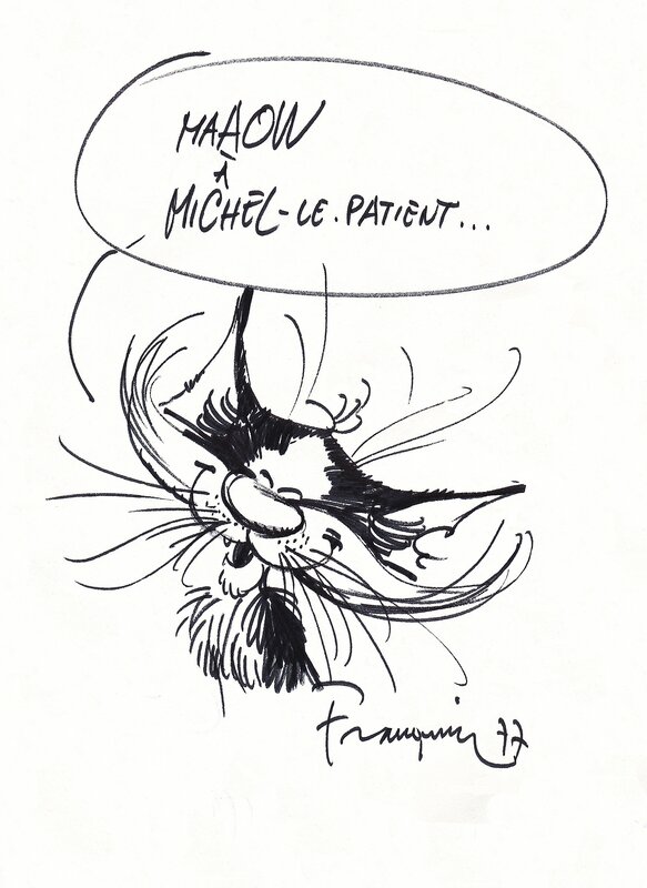 Le chat by André Franquin - Sketch