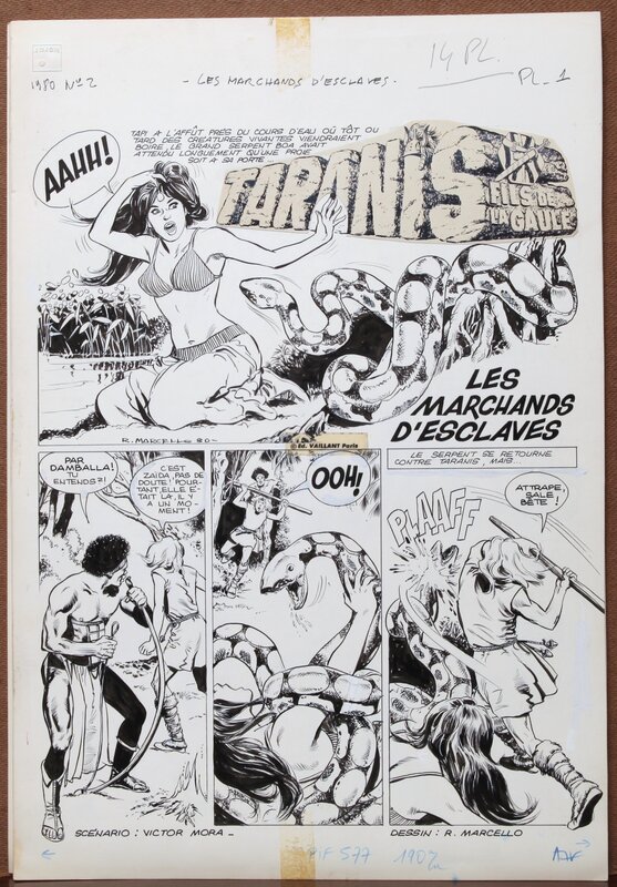 Carlo Marcello, Victor Mora, Histoire complète 14 pages - Les marchands d'esclaves - Taranis - Comic Strip